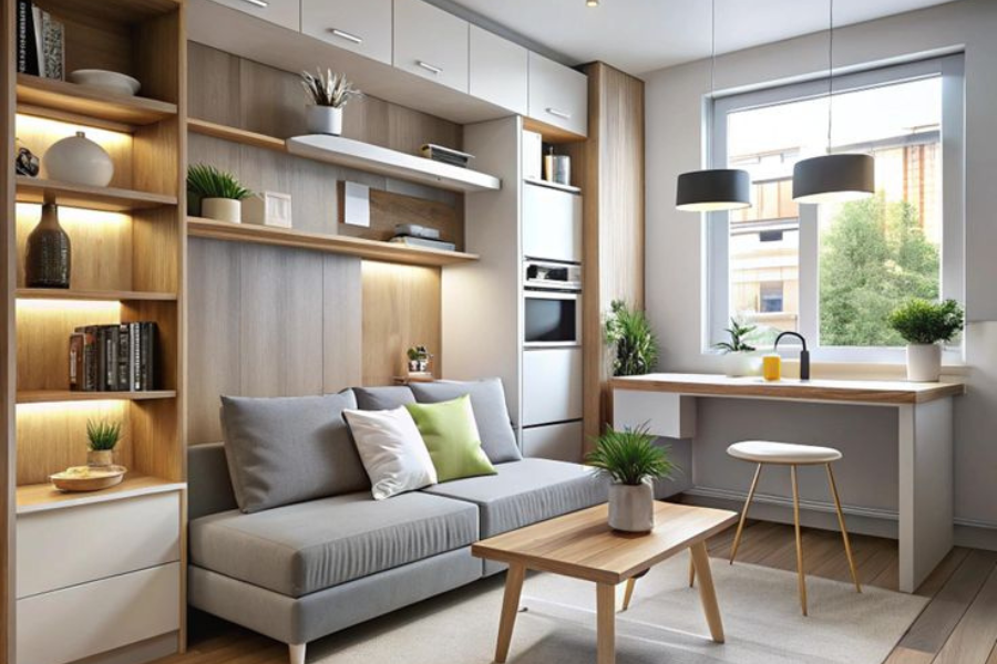gunakan furniture multifungsi
