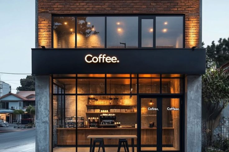 ruko minimalis untuk kafe kecil